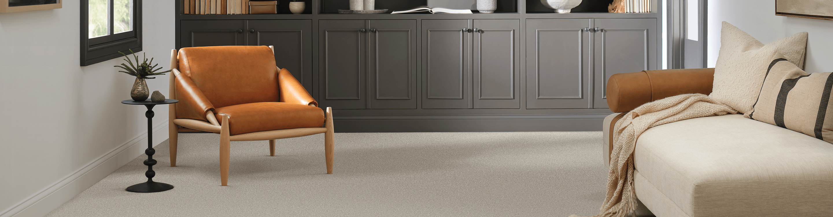 carpet flooring in a study